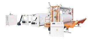 High speed jumbo roll paper slitting rewinding machine