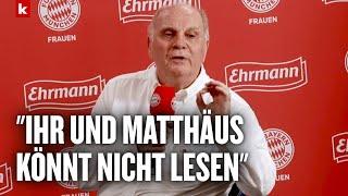 Hoeneß mit Medienschelte wegen Bayern-Transfers und Katar: "Totaler Schwachsinn" | FC Bayern