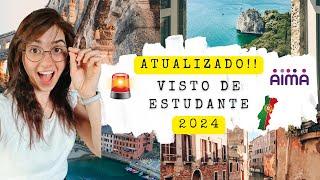 Como pedir o Visto de Estudante para Portugal 2024 #portugal #viveremportugal #europa #imigracao