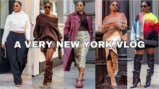 A Very New York City Vlog! shopping in soho, fall fashion shoot + haul & house tour in Brooklyn ︎