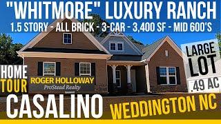 New WHITMORE Luxury Ranch Home for Sale in Weddington NC