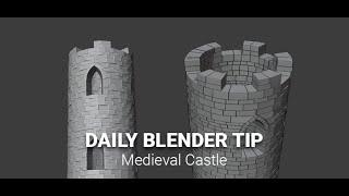Blender Secrets - Medieval Tower with Wall Factory
