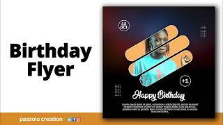 Birthday Flyer Design In Adobe Photoshop