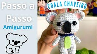 Coala amigurumi - passo a passo chaveiro fácil