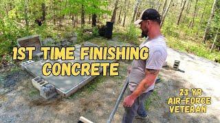 ONLY 5 Days Of Training With Us - Beginner Finishes Concrete Slab By Himself