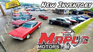 Classic American * MAPLE MOTORS * LOT WALK 5/19/25 Muscle Cars Hot Rods USA Rides ForSale Deals NEW