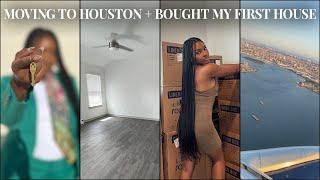 I MOVED TO HOUSTON + BOUGHT MY FIRST HOUSE | home buying advice, regrets, solo move, | KENSTHETIC