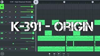 K-391 - Origin | How To Make: A K-391 Song | FL Studio Mobile Remake + Free FLM