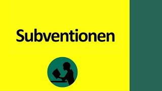 Subventionen