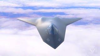 US AFRL - 6th Gen Hypersonic Stealth Fighter, Stealth UCAVs & Swarm UAVs Concept Unveiled [720p]