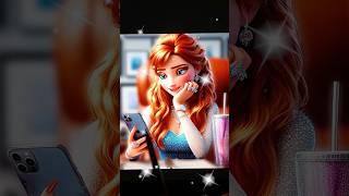 FROZEN princess anna glow up transformation #cartoon #disneyglowup #cartoonart #anna