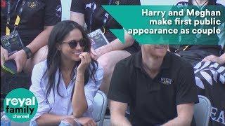 Prince Harry and Meghan make first public appearance as couple