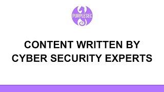 Our Cyber Security Experts | Purplesec
