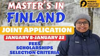 Finland 2025 Joint Application to Master's Programs | Malayalam | Finland Higher Education