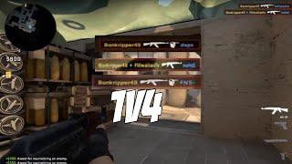 AMATEUR CSGO PLAYER 1V4 AGAINST PRO NA PLAYERS!!! Twitch Clips #8