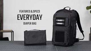 Tactical Baby Gear - Everyday Diaper Bag Features & Specs