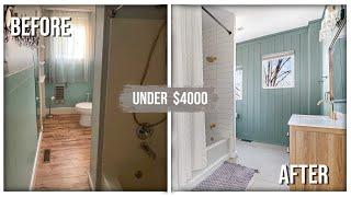 Epic Bathroom Transformation | DIY Bathroom remodel under $4000