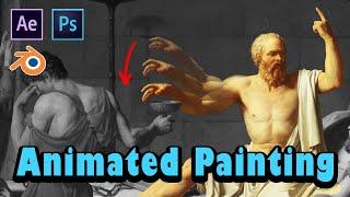 Animated painting - Photoshop, Blender, After effects