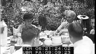 Henry Ford, Harvey Firestone, Thomas Edison & Families 221686-03 | Footage Farm