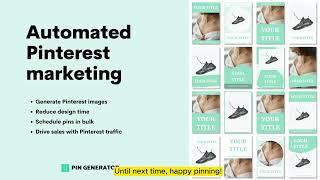 Pin Generator AI Lifetime Deal | Automated Pinterest Marketing Software | Appsumo Lifetime Deal