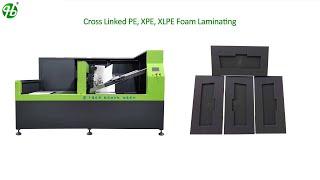 #XPE #XLPE #crosslink PE foam lamination by Hot Air #Laminating Machine