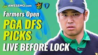 PGA DFS & Fantasy Golf Picks: Farmers Insurance Open Live Before Lock | DraftKings & FanDuel