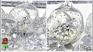 5 Glam DOLLAR TREE Christmas Ornaments DIY