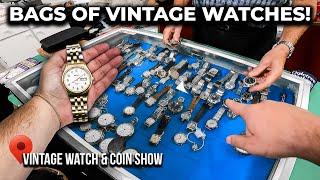 Buying Bags of Vintage Watches at a Vintage Watch Show!