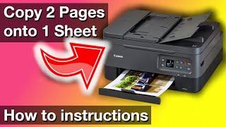 Copying two pages onto one with Canon Pixma (How to instructions 2on1-copy)