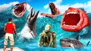 Hunting EVERY SEA MONSTER in GTA 5!