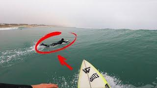 SURFER AVEC BEAUCOUP TROP DE MONDE A L'EAU  | RAW POV + PLAGE Surf Killian M