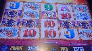 GREAT BONUS WIN With 71 Free Games On BUFFALO GOLD Slot Machine - SunFlower Slots