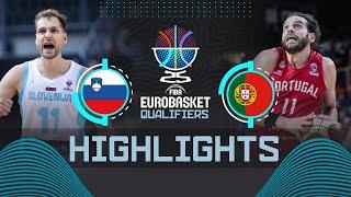 Slovenia  vs Portugal  | Highlights | FIBA EuroBasket 2025 Qualifiers