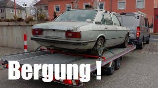 Bergung BMW E12 Scheunenfund - 43 Jahre alter 528i Teil 2