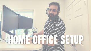 Home Office Setup | Sit to Stand Desk | Take Two Vlogs 