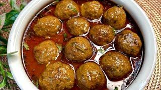 Lucknowi Kofte (Nuktiyon) Ka Salan RecipeAuthentic Lucknowi Kofte ke Salan ki Original Recipe️