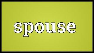 Spouse Meaning