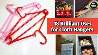 18 Brilliant Ways to Reuse Old Cloth Hangers | 18 clever uses for plastic clothes hanger