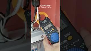 Measuring AC & DC Current of a Solar Inverter with a Hioki 3288-20 Clamp Meter