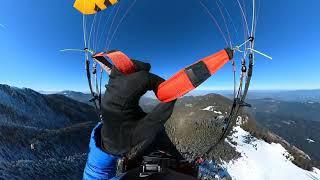 Winter Hike and Fly, Piatra Mare peak, Brasov