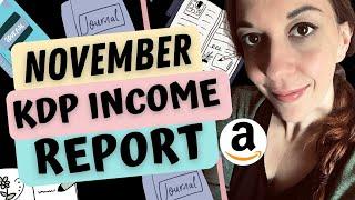 Amazon KDP Income Report November 2024 | Ad Spend & Marketplace Stats