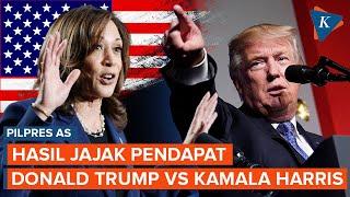 Jajak Pendapat Pilpres AS: Donald Trump dan Kamala Harris Bersaing Ketat