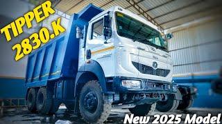 Tata 2830.K Tipper Truck Full Detailed Review || On Road Price Mileage Payload Features 2025 Model 