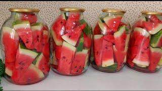 This is how I store watermelon for 1 YEARS! It's even more delicious than fresh! #watermelon