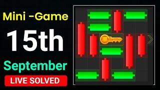 15 September Mini game Hamster Kombat |  How to unlock key ️ | today MINI GAME