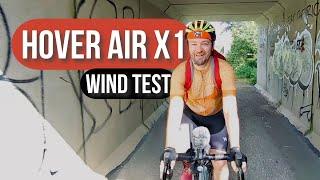 HOVER X1 IN STRONG WIND & BATTLE DAMAGE #bike #drone