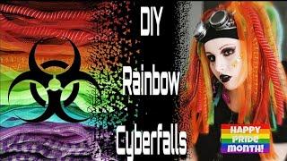 DIY Rainbow Cyberfalls #pridemonth