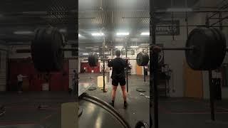 Jerk complex at 205 #shorts single push jerk + split jerk with 205 pounds or 92 kilos Olympic lift