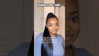 Slick Ponytail TutorialType 4b Natural Hair | Wrapped Ponytail No Damage Ft.#ulahair #viral