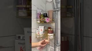 new shower shelves  #shower #organization #asmr #aesthetic #bathroom decor#bathroomorganization